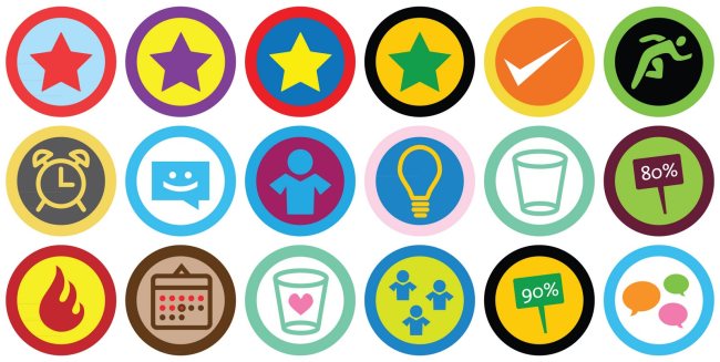 Gamification badges