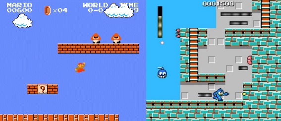 Mario and Mega Man point systems