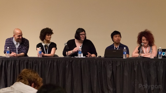 Panelists at the 2013 Different Games Conference in New York. (Source: Polygon)