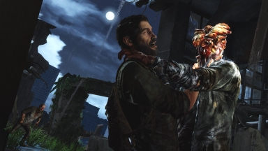 In The Last of Us, the player mows down waves of monsters to survive, which aligns with the game's survivalist themes.