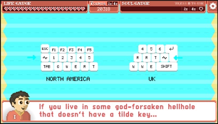 In Icarus Proudbottom Teaches Typing, the tilde key is kind of important.