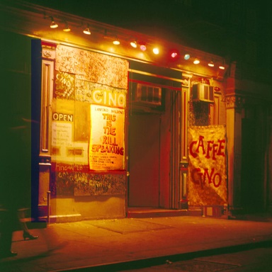 Caffe Cino in the '60s. The coffeehouse exerted an irresistible pull on fringe theater elements that helped spawn the Off Off Broadway movement. Photo: James D. Gossage