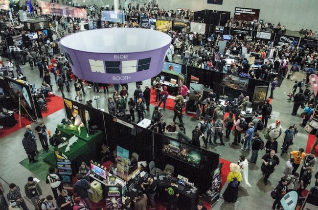 The Indie MEGABOOTH at PAX East 2013.