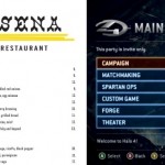 Game and Restaurant Menu Comparison